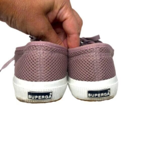 Superga | Women's Purple Lace Up Plum Sneakers Shoes Size 9 - Picture 6 of 10